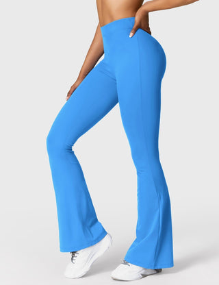 Legging évasé taille froncée pour femme
