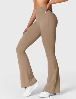 Legging évasé taille froncée pour femme