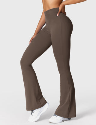 Legging évasé taille froncée pour femme