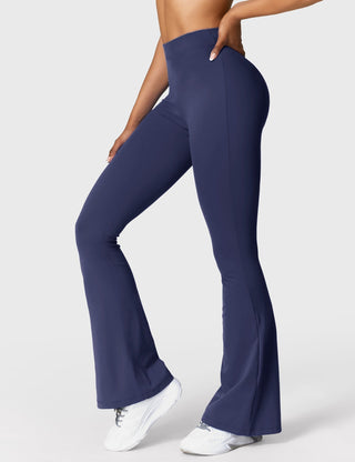 Legging évasé taille froncée pour femme