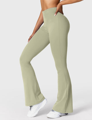 Legging évasé taille froncée pour femme