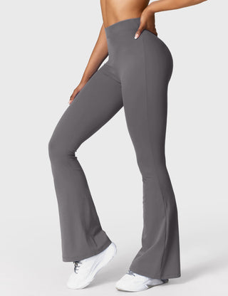 Legging évasé taille froncée pour femme
