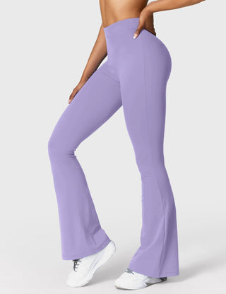 Legging évasé taille froncée pour femme