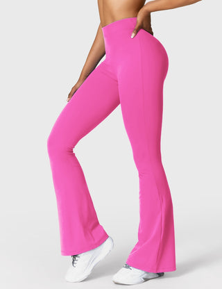 Legging évasé taille froncée pour femme